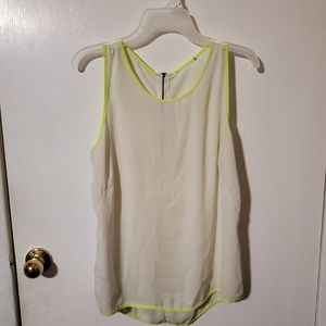 Sheer white tank top